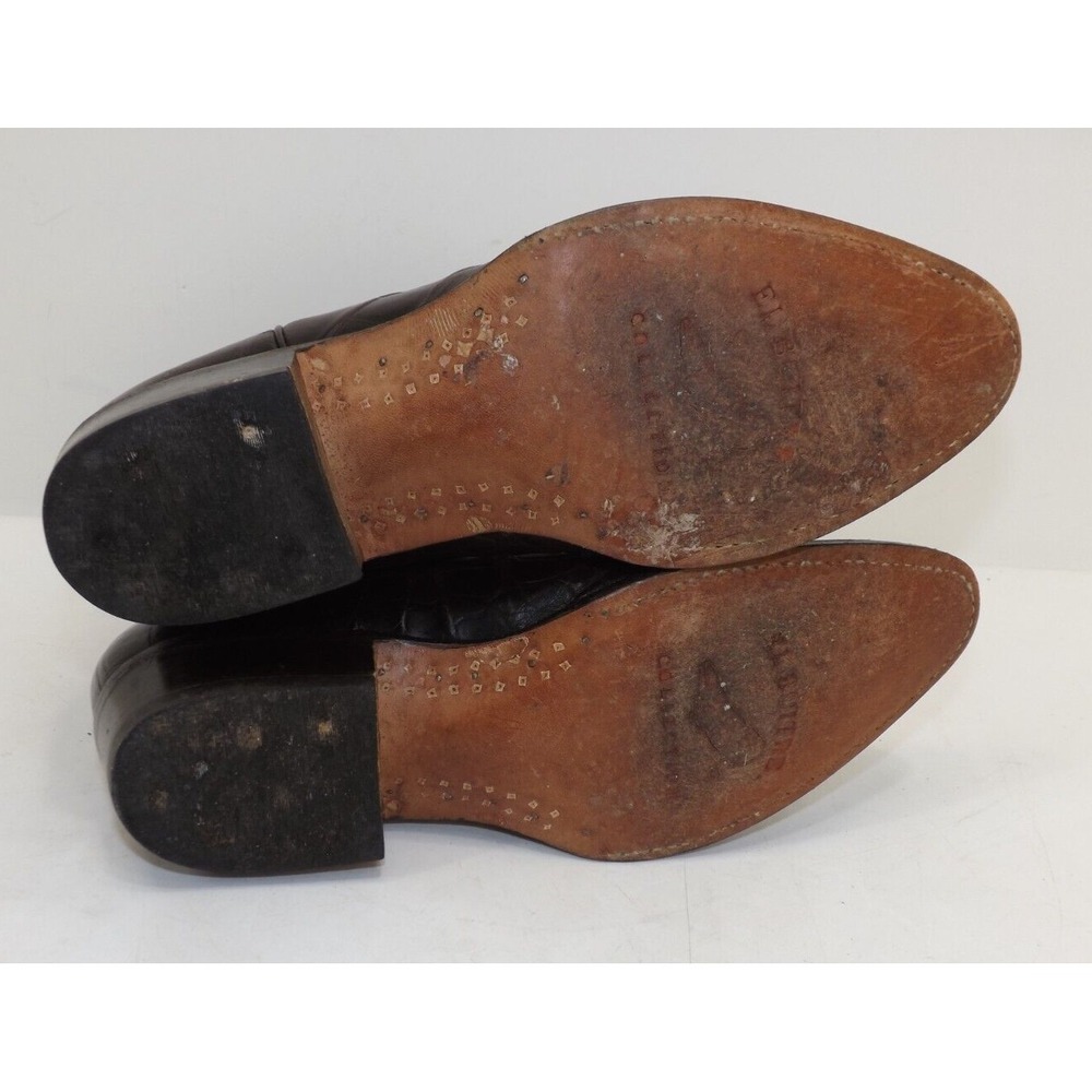El Buitre Alligator Collection Cowboy Boots Western Vaquero Men's Size 9 USA - Picture 10 of 11